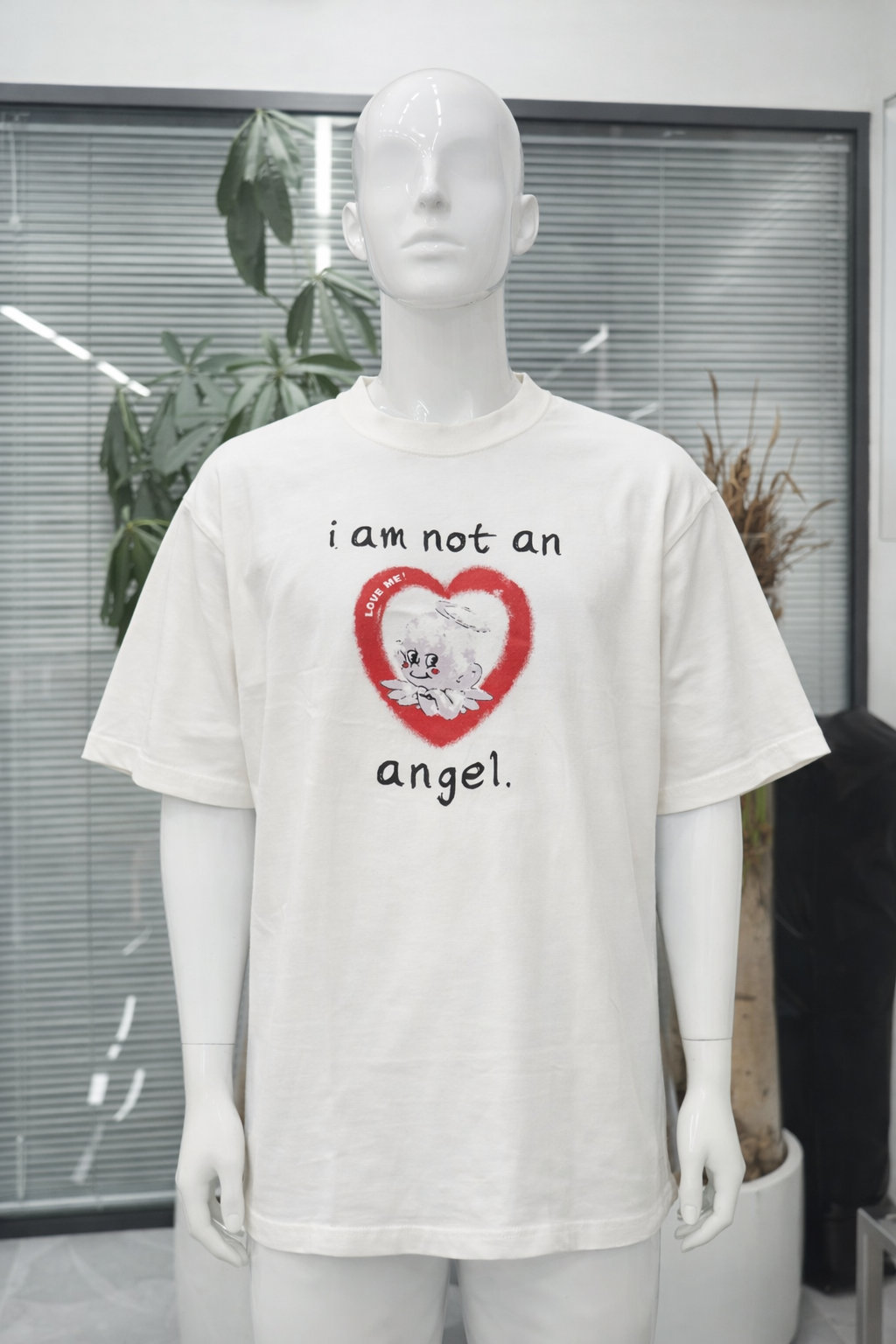 T-shirt Oversize Blanc VETEMENTS “I Am Not an Angel” – World Tour | Taille XXL et XL